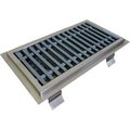 Imc Teddy Foodservice Equip IMC Anti-Splash Floor Trough with Fiberglass Grating & 1 Center Drain ASFT-12120-PFG